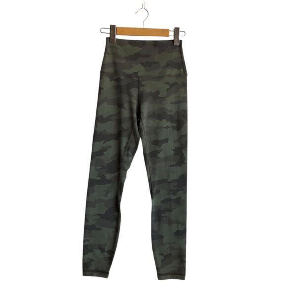 Lululemon Align Pant II 25" Size 4 Heritage 365 Camo Green Twill Multi - Picture 2 of 11